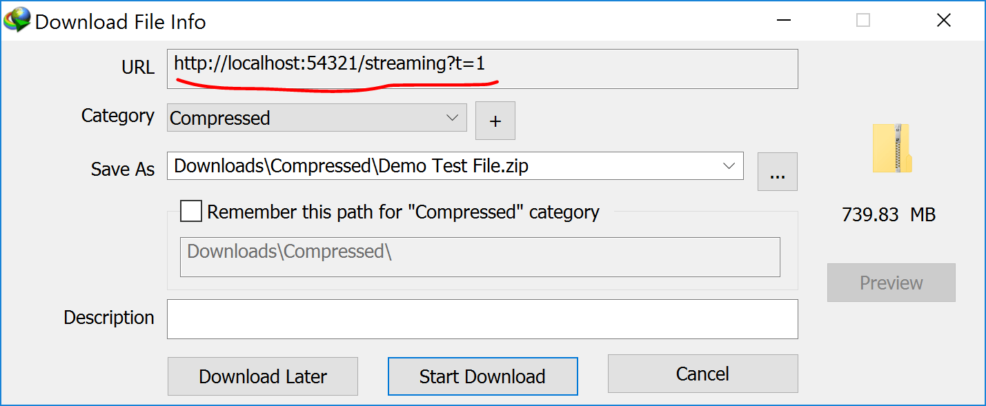 Pause Mega Files download using IDM